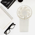 17730 Portable Small Electric Fan Handheld Fan With 3 Modes Usb Rechargeable Mini Student Handheld Class Personal Fan (1 Pc) - Shop Gharse