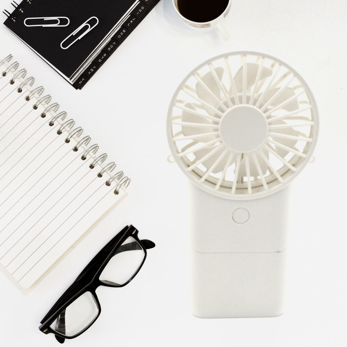 17730 Portable Small Electric Fan Handheld Fan With 3 Modes Usb Rechargeable Mini Student Handheld Class Personal Fan (1 Pc) - Shop Gharse