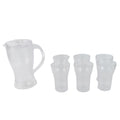 Apex Unbreakable Lemon Jug Set With 6 Glasses  1200ml Jug + 300ml Glasses Approx - Shop Gharse