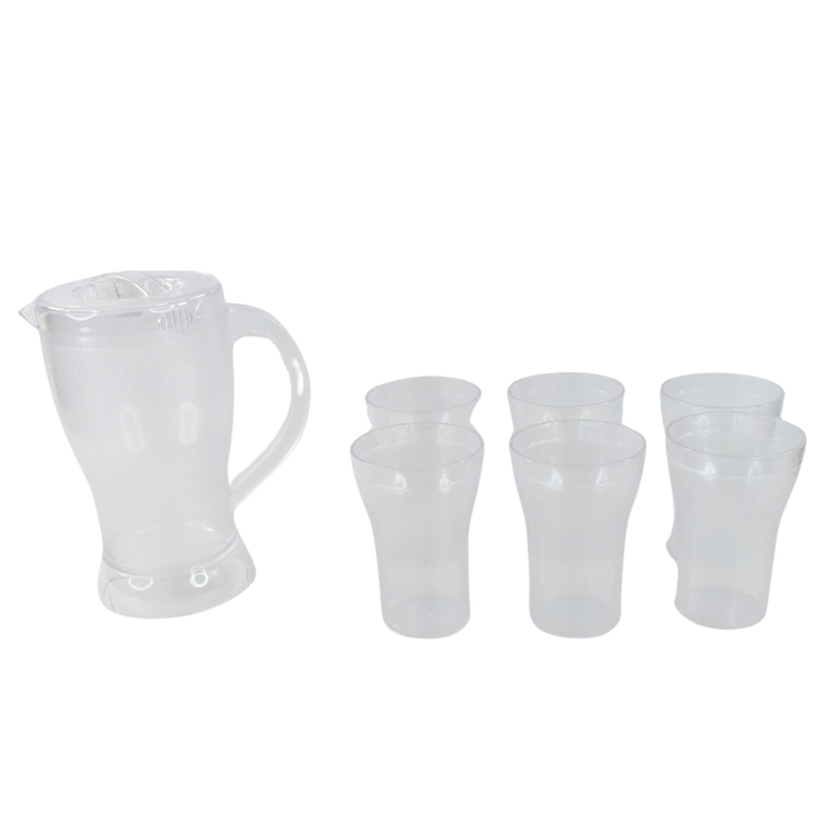 Apex Unbreakable Lemon Jug Set With 6 Glasses  1200ml Jug + 300ml Glasses Approx - Shop Gharse