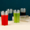 Matt Finish Glass Tumbler Set (Approx 300ml  6 Pc) - Shop Gharse