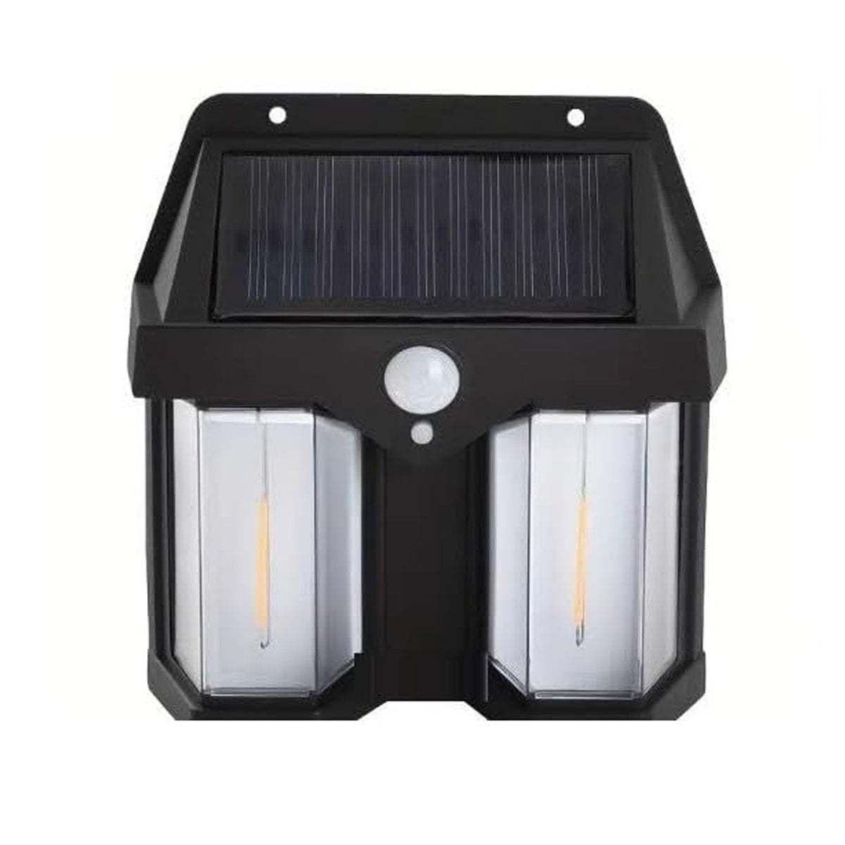 12585 Outdoor Solar Wall Lamp Outdoor Waterproof High Quality Lamp Induction Garden Lamp Garden Villa Night Lamp Double Lamp Light (1 Pc) - Shop Gharse