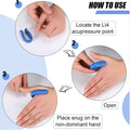 Sugar Control Acupressure Hand Pressure Point Clip Migraine Relief Clip With Magnets (1 Pc) - Shop Gharse