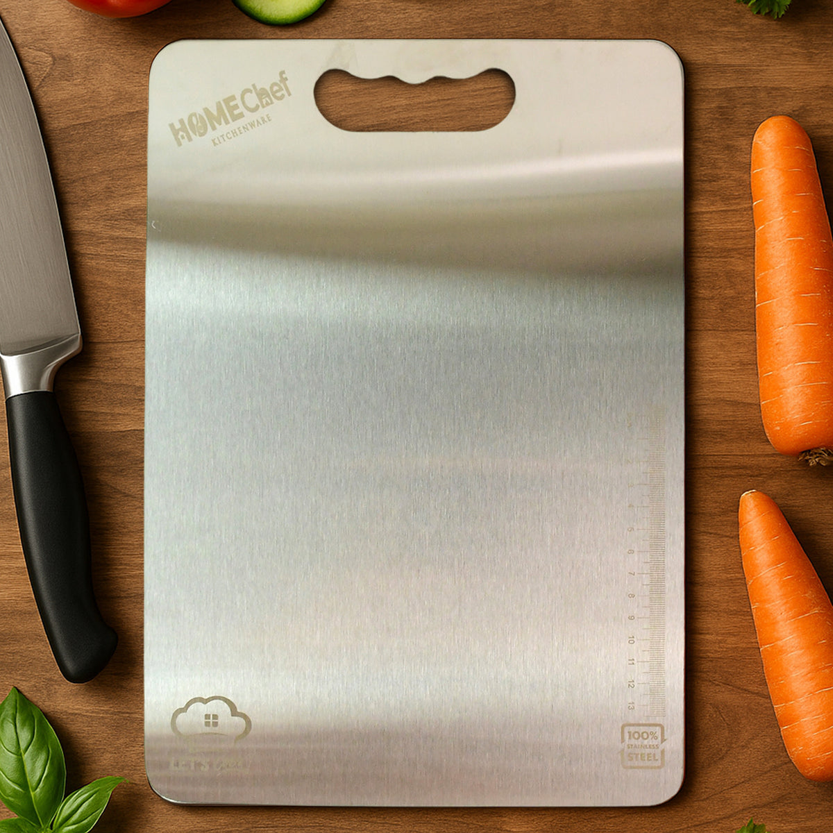 Premium Stainless Steel Cutting Board 229mm X 330mm (1 Pc) - Shop Gharse