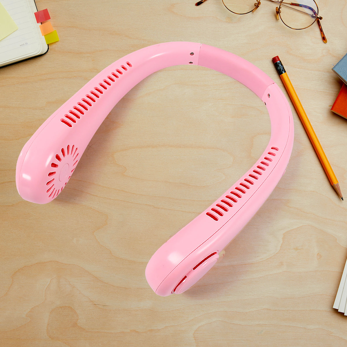 0616 Portable Neck Fan Holiday Hands Free Bladeless Neck Fan 360 Cooling Hanging Fan Usb Rechargeable Personal Neck Fan Wearable Neck Fan Suitable For Traveling - Shop Gharse