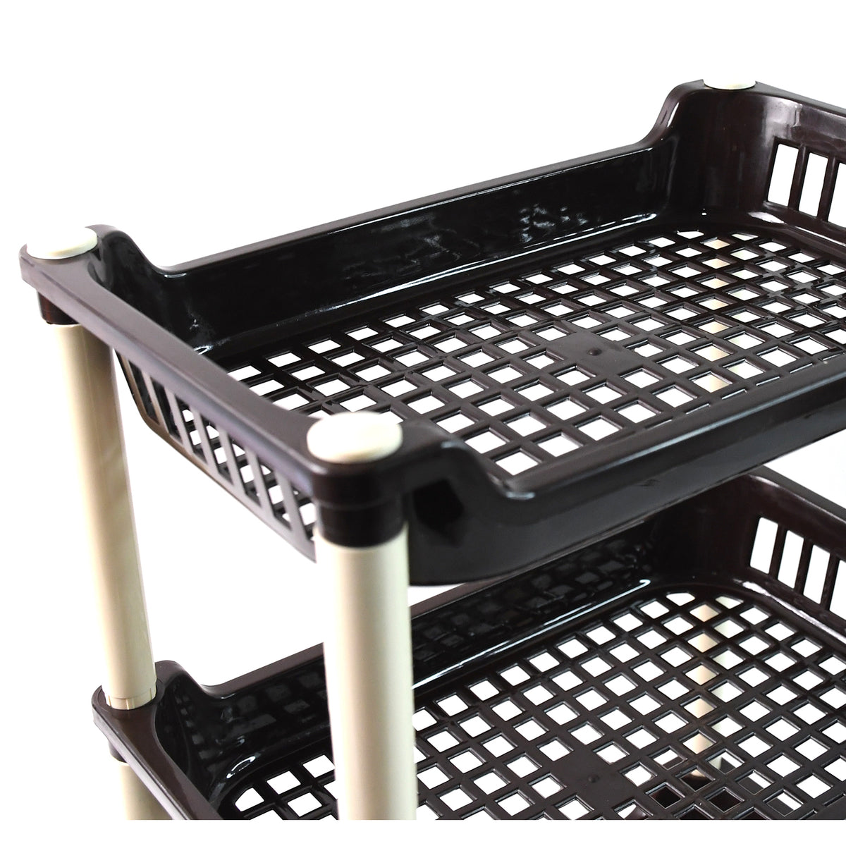 Apex Small Multiuse Plastic Storage Rack Organizer 3-tier - Shop Gharse