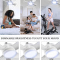 17845 Socket Fan Light Original - Cool Light Led  Ceiling Fans With Lights And Remote Control Replacement For Lightbulb - Bedroom Kitchen Living Room1000 Lumens  5000 Kelvins Cool Leds (Remote Battery Not Included) - Shop Gharse