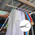Stainless Steel Telescopic Pole Clothes Hooks Hanger (1 Pc  155 Cm) - Shop Gharse