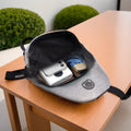 13112 Waterproof Anti Theft Cross-body Fanny Pack Waist Bag Shoulder Bags Chest Men Casual Fashion Usb Charging Earphone Hook Sling Travel Bag (1 Pc) - Shop Gharse