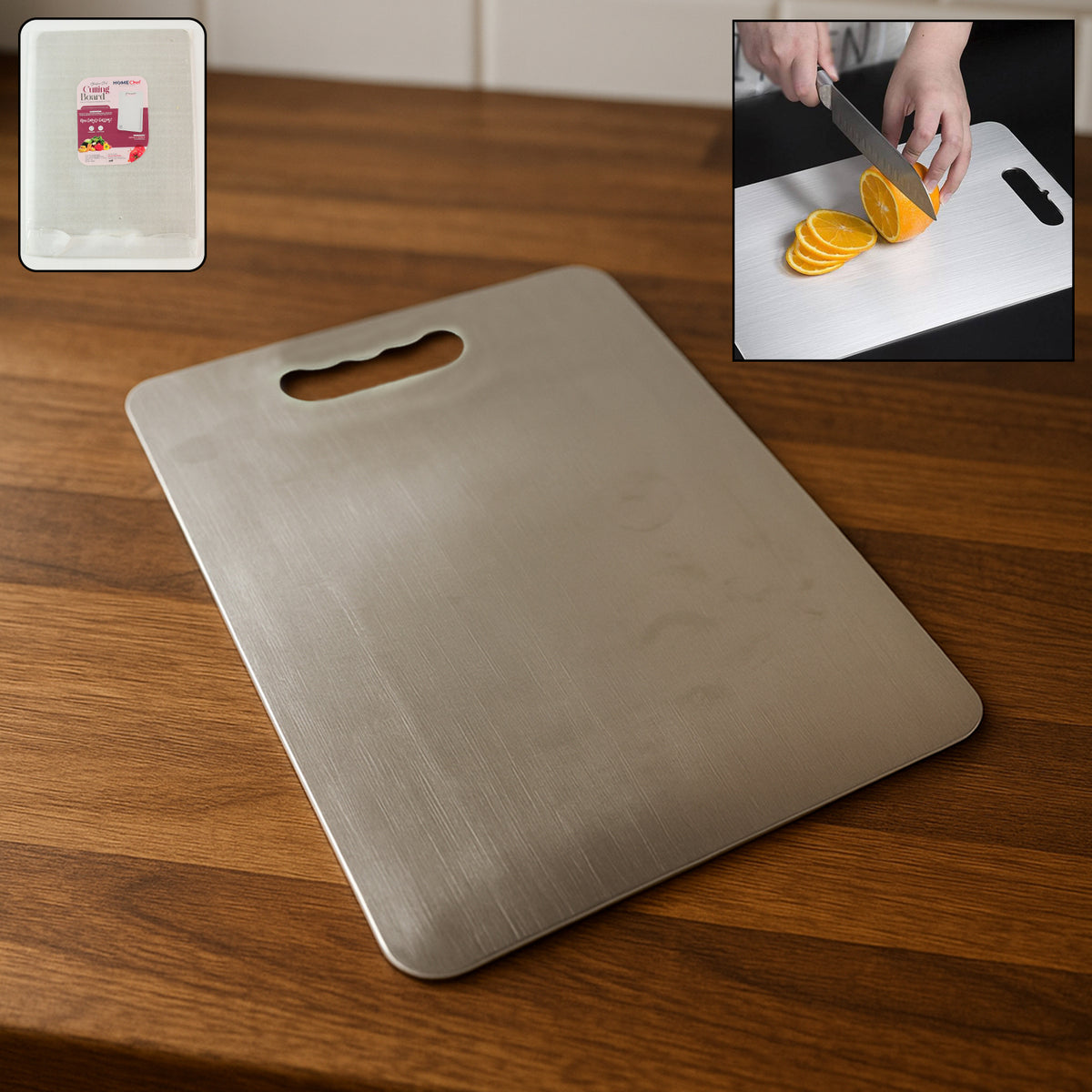 Premium Stainless Steel Cutting Board 229mm X 330mm (1 Pc) - Shop Gharse