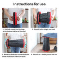 2169 Foldable Retractable Height Adjusting Stool Space Saving Telescopic Stool For Fishing Hiking Stool For Adults And Kids. - Shop Gharse