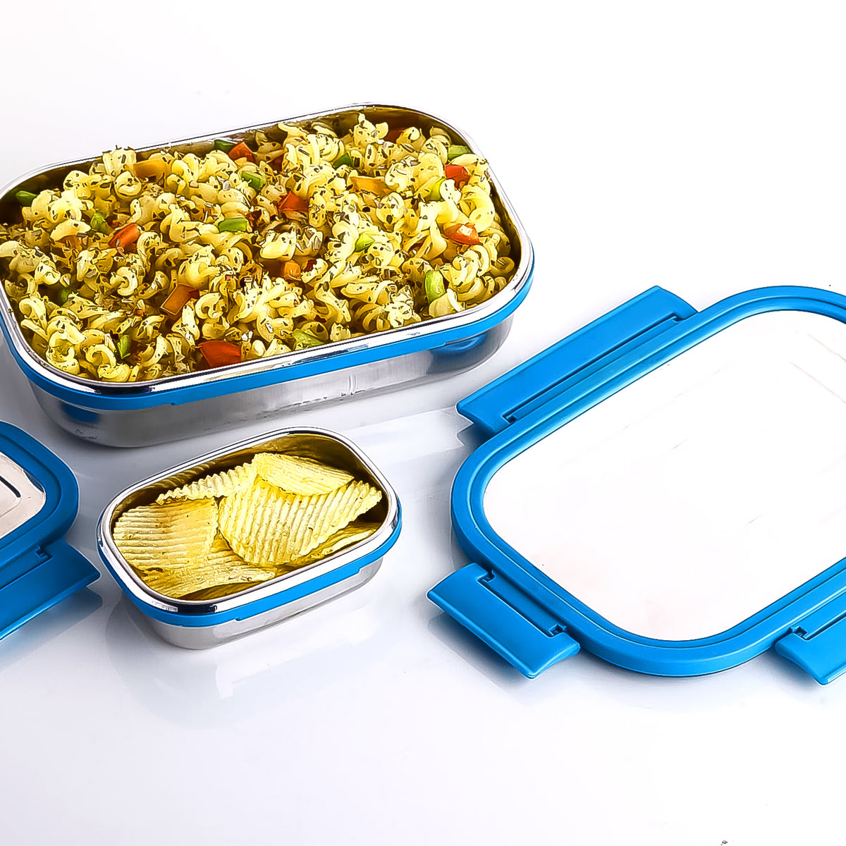 Apex Jerry Lunch Box Premium Stainless Steel Food Container (2 Pc  700+200 Ml Approx) - Shop Gharse
