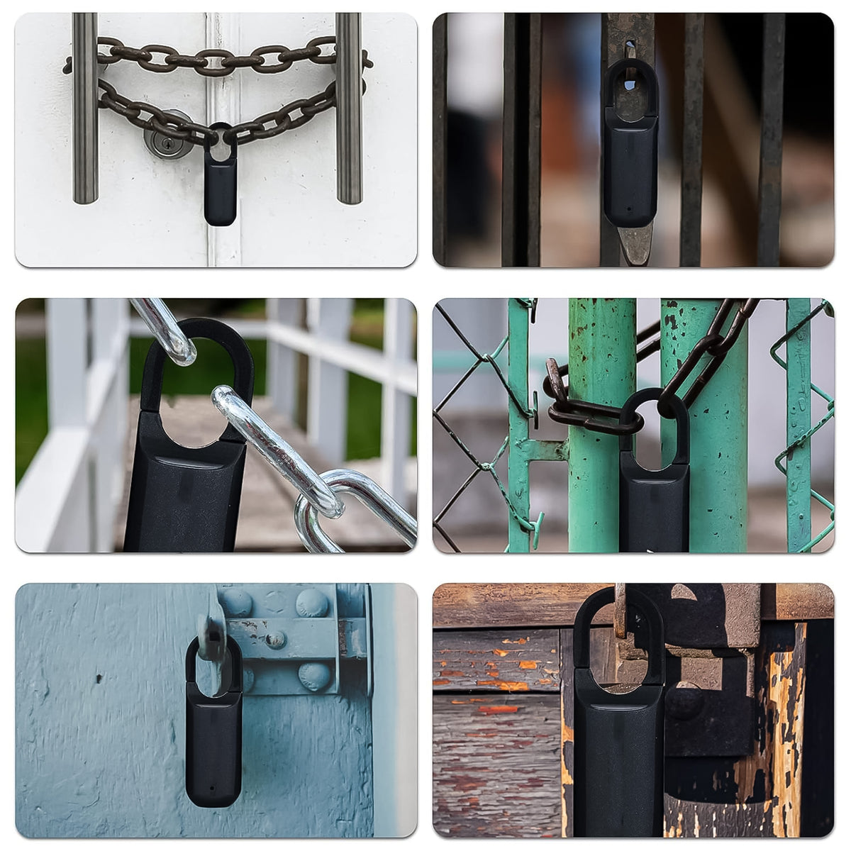 Small Usb Rechargeable Smart Fingerprint Padlock For Locker - Shop Gharse