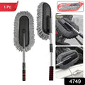 4749 Car Duster Long Retractablesoftnon-sliphandle Multipurpose Microfiber Wash Brush Vehicle Interior And Exterior Cleaning Kit With For Car Boats Or Home - Shop Gharse