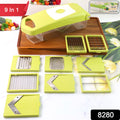 Premium 9-in-1 Multi-functional Vegetable Cutter - Shop Gharse