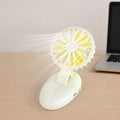 17708 Mini Usb Handheld Fan Portable Rechargeable Mini Fan For Home Office Travel And Outdoor Use (1 Pc) - Shop Gharse