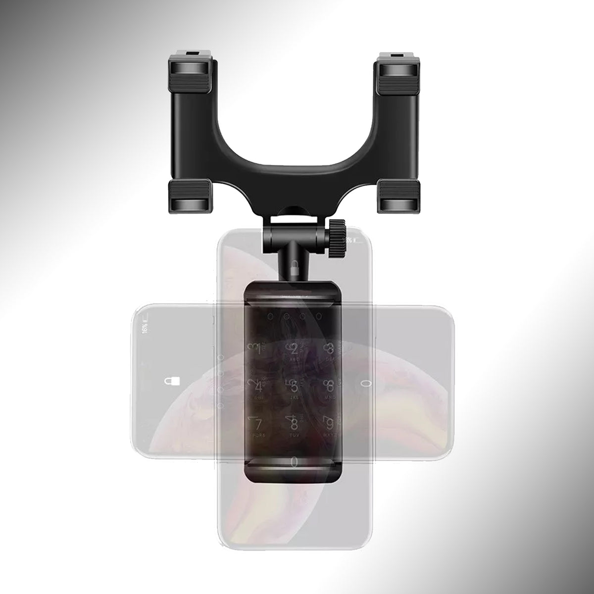 6279 Rear View Mobile Holder Universal Vehicle Rear View Mirror Mobile Phone Mount Stand - Shop Gharse