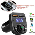 8533 Car-x8 Bluetooth Fm Transmitter Kit For Hands-free Call Receiver  Music Player  Call Receiver  Fast Mobile Charger Ports For All Smartphoneswith 3.1a Quick Charge Dual Usb Car Charger - Shop Gharse
