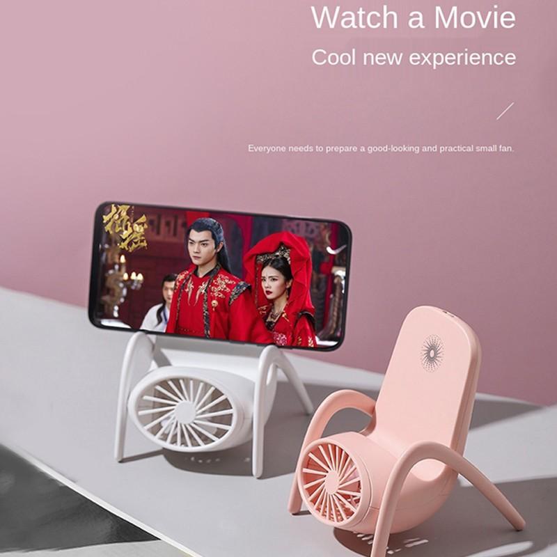 4814 Portable Mobile Phone Holder Fan  Personal Fan Multi- Function Fan Handheld Charging Fan (Battery Not Include) - Shop Gharse