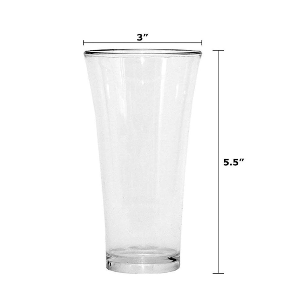 0630 Stylish Look Plastic Juicy Glass Transparent Glasses Set 300ml (6pcs) - Shop Gharse