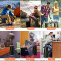 2169 Foldable Retractable Height Adjusting Stool Space Saving Telescopic Stool For Fishing Hiking Stool For Adults And Kids. - Shop Gharse