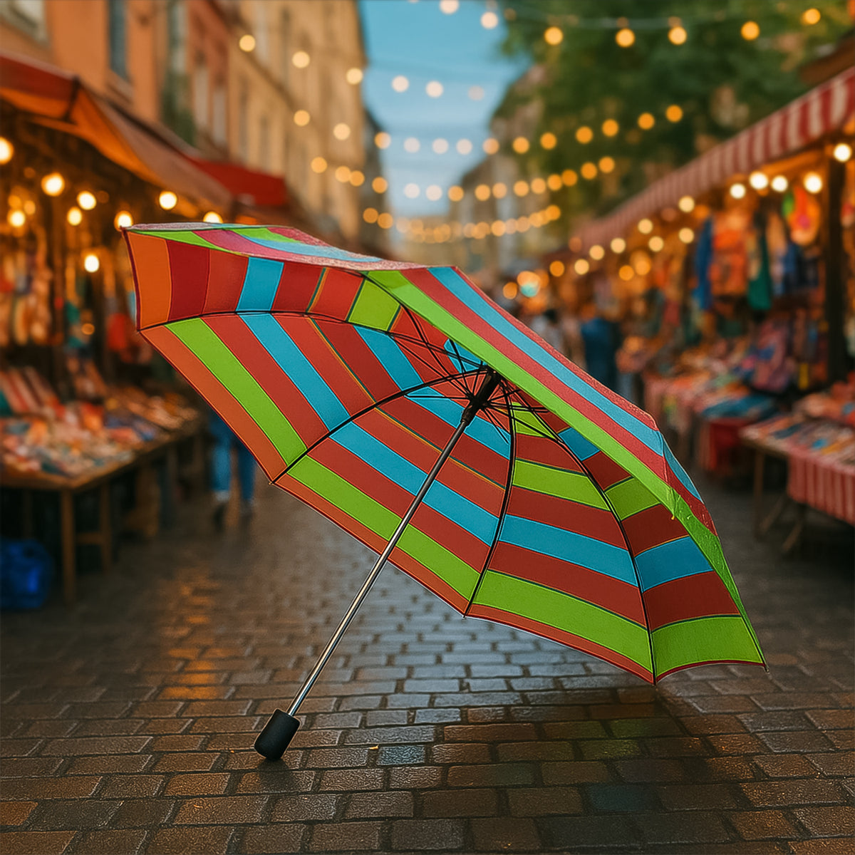 3-fold Sun  Rain Protective Solid Foldable Umbrella (1 Pc) - Shop Gharse