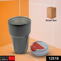 12516 Stainless Steel Vacuum Insulated Travel Mug Car Coffee Mug With Lid Reusable Thermal Cup For Coffee Car Travel Beach Camping Hiking Hunting Fishing Drinks Coffee Tea Mug Outdoor Home Office (1 Pc) - Shop Gharse