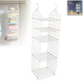 4526 Multipurpose 5 Layer Folding Clothes Storage Rackscloset For Students Wardrobe Shelves Socks Scarf T-shirt Etchanging Organizer Storage Holders  Racks - Shop Gharse