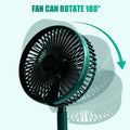 4642 Telescopic Electric Desktop Fan Height Adjustable Foldable  Portable For Travelcarry  Silent Table Top Personal Fan For Bedside Office Table (Battery Not Include) - Shop Gharse