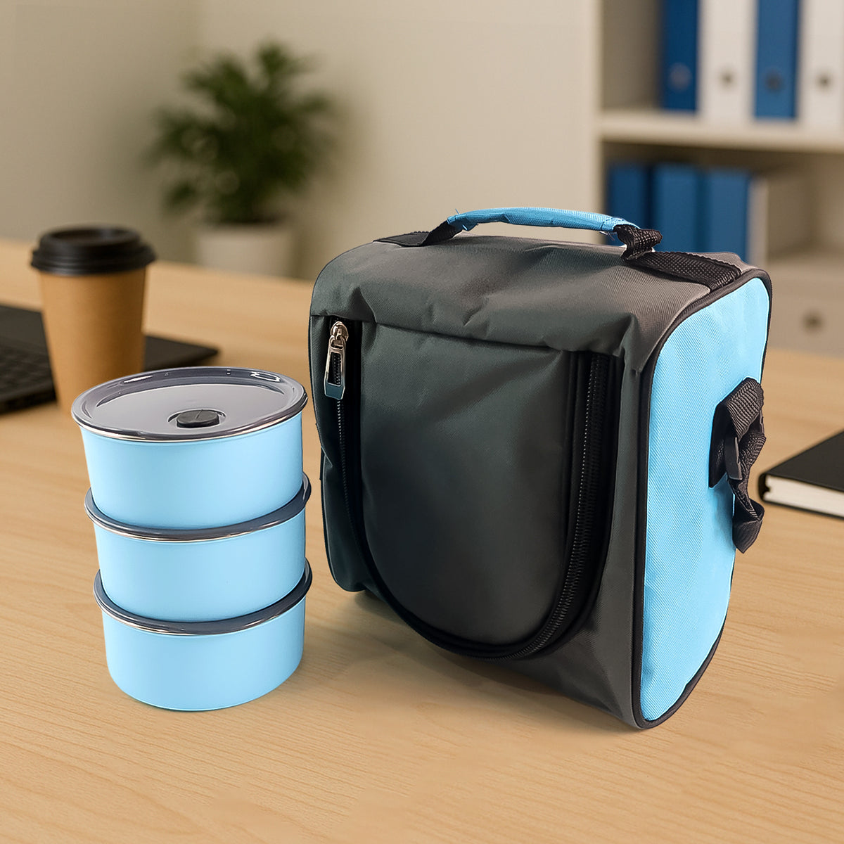 Tasty Lunch Case Set With Insulated Carry Bag - Shop Gharse