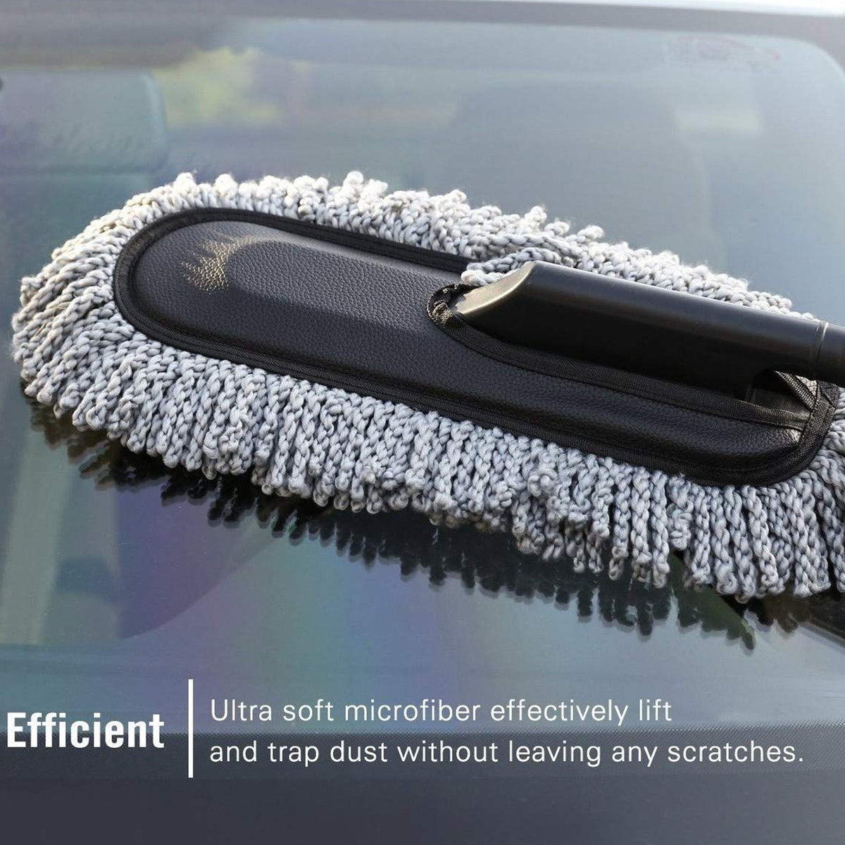 4749 Car Duster Long Retractablesoftnon-sliphandle Multipurpose Microfiber Wash Brush Vehicle Interior And Exterior Cleaning Kit With For Car Boats Or Home - Shop Gharse