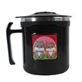 1 Pc Apex Cat Mug  250 Ml Stainless Steel Insulated Inner With Cute Cat Print - Shop Gharse