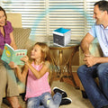 1464 Mini Portable Air Cooler Personal Space Cooler Easy To Fill Water And Mood Led Light And Portable Air Conditioner Device Cool Any Space Like Home Office - Shop Gharse