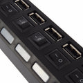 6994 Usb Splitter Multi Port Usb 2.0 Hub 7 Port With Independent Onoff Switch And Led Indicators Usb A Port Data Hub Suitable For Pc Computer Keyboard Laptop Mobile Hdd Flash Drive Camera Etc - Shop Gharse