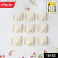 Adhesive Hooks For Wall Hanging Clothes Strong Adhesive Hooks (9 Pcs Set) - Shop Gharse