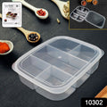 Plastic 5- Compartment Excellent Container Reusable Lunch Box (1 Pc) - Shop Gharse