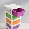 6-layer Multi-colored Plastic Storage Drawer Cabinet - Shop Gharse
