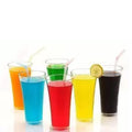 0630 Stylish Look Plastic Juicy Glass Transparent Glasses Set 300ml (6pcs) - Shop Gharse