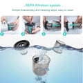 0227 Powerful Suction Portable Handheld Vacuum Cleaner - Low Noise Vacuum Cleaner For Bed - Cordless Vacuum Cleaner For Car Seat Crevices Pillows Mattresses Sofas Wireless Anti Dust And Mite Cleaner - Shop Gharse