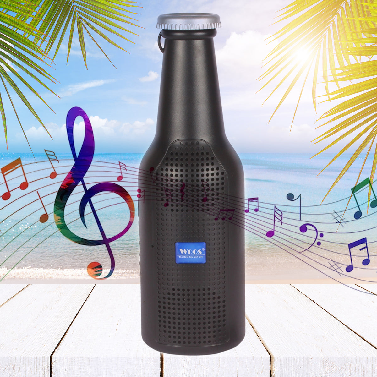 1289 Bottle Shape Bluetooth Speaker And Weatherproof Enhanced Wireless Usb Rechargeable Calling  Fm  Aux  Usb  Sd Card Support Portable Bluetooth Speaker With Rich Deep Bass - Shop Gharse