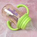 Plastic Baby Feeding Bottle With Handles Cleaning Brush  Straw (300 Ml  1 Pc) - Shop Gharse
