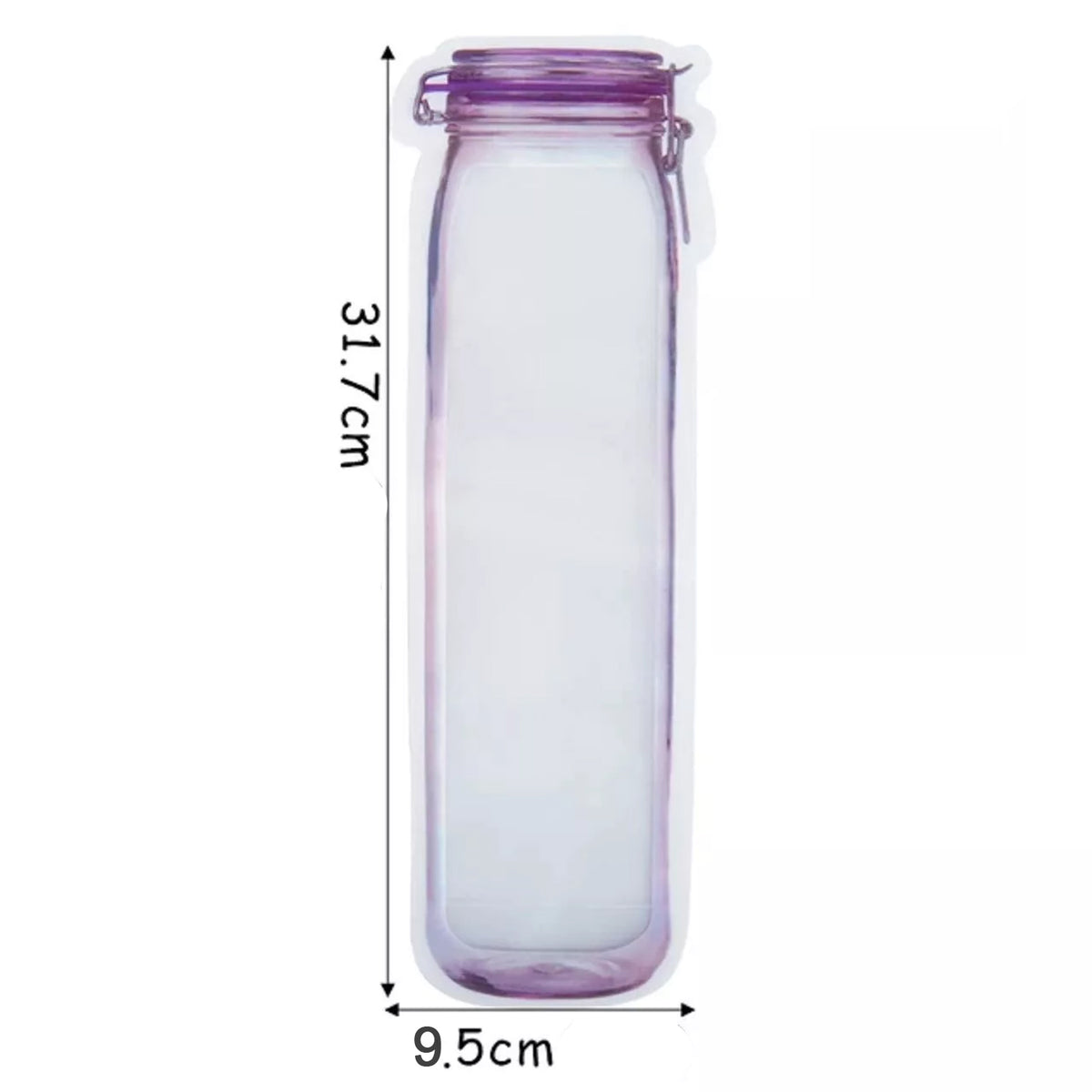 Food Storage Bag Bottles Shape Ziplock Bags Reusable (1 Pc  500 Ml) - Shop Gharse