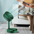 4642 Telescopic Electric Desktop Fan Height Adjustable Foldable  Portable For Travelcarry  Silent Table Top Personal Fan For Bedside Office Table (Battery Not Include) - Shop Gharse