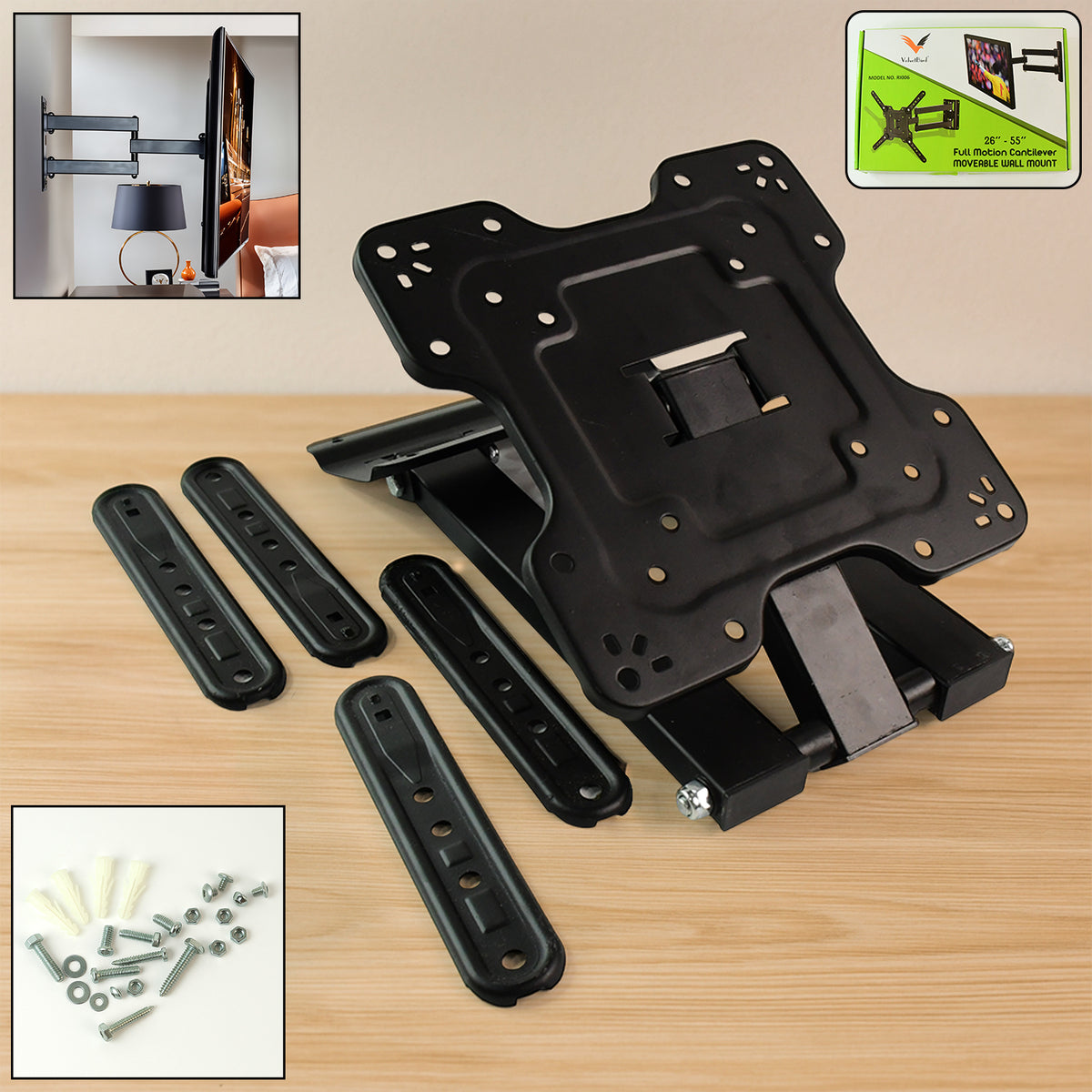 Heavy Duty 2655 Inch Full Motion Cantilever Wall Mount Bracket - Shop Gharse